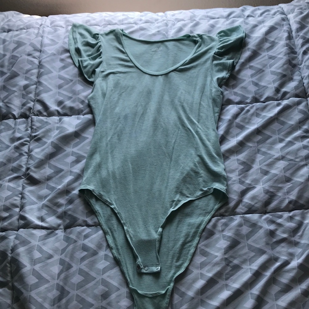 mint green aerie bodysuit
